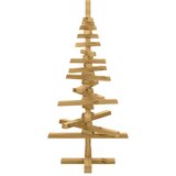  Drveno božićno drvce s stalakom Smeđa 90 cm Masivna borovina | shoptok.hr