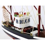  Drveni kolekcionarski model ribarskog broda - tamno plavi | shoptok.hr