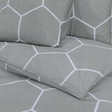  Set posteljine za poplun sivi 140 x 200 cm pamučni200x200 | shoptok.hr