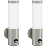  Vanjska zidna lampa 2 pcs Srebrno 12 x 8,5 x 29 cm | shoptok.hr
