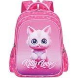 ranac sa ojačanim leđima 3D eva kitty love SC2993, 42x30x22cm, roze