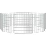 vidaXL Kavez za zečeve s 10 panela 54 x 60 cm od pocinčanog željeza | shoptok.hr