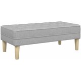  Klupa s jastukom Oblačnosiva 113 x 57 x 39 cm tkanina | shoptok.hr
