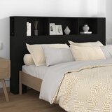 vidaXL vzglavna omarica črna 160x18,5x104,5 cm Cene