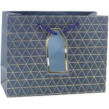  Geometric Gift Bag Gold Lines 23 x 18 x 10cm | Shoptok.si