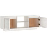 vidaXL TV omarica bela 110x30x40 cm trdna borovina | Shoptok.si