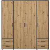 Rauch Möbel omara s klasičnimi vrati, siva, hrast artisan | Shoptok.si