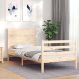  Posteljni okvir z vzglavjem 2FT6 trden les | Shoptok.si