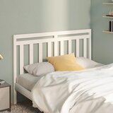 Maison Chic posteljno vzglavje - vzglavna omarica - nočna omarica belo 166x4x100 cm trdna borovina, (21706015) | Shoptok.si
