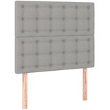 s oprugama i madracem svjetlosivi 100x200 cm od tkanine | shoptok.hr