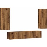  4-dijelni zidni set TV ormarić konstruirano drvo | shoptok.hr
