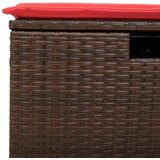 vidaXL 9-dijelni set vrtnih sofa s jastucima poliratan smeđi | shoptok.hr