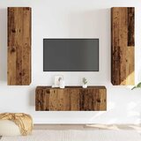  3-dijelni zidni set TV ormarić konstruirano drvo | shoptok.hr