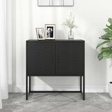  Komoda crna 75 x 35 x 75 cm čelična | shoptok.hr