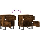  Noćni ormarić boja hrasta 40 x 35 x 50 cm od konstruiranog drva | Eponuda.com