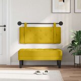  Držeće uzglavlje Zidne Žuta 110 x 55 x 5 cm Baršun - Žuta 100 cm bez LED | shoptok.hr