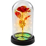 Eternal Crystal Rose in Dome with LED Lighting Red 21x11cm | Shoptok.si