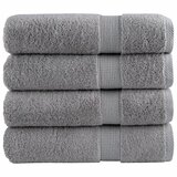  Ručnici za tuširanje SOLUND 4 kom sivi 70x140 cm 600 gsm | shoptok.hr