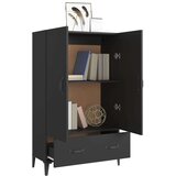  Visoka komoda crna 70 x 31 x 115 cm od konstruiranog drva | shoptok.hr