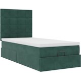  Okvir kreveta s madracima tamnozeleni 90x200cm baršunasti | shoptok.hr