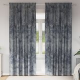 vidaXL barvne zavese iz žameta 2 kosa z očesi Srebrno siva 225x140 cm Cene