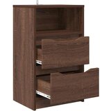  Noćni ormarići s ladicama 2 pcs Smeđi hrast 40 x 30 x 467 cm | shoptok.hr