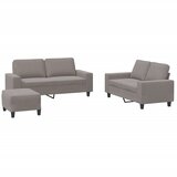  3-dijelni set sofa smeđesivi od tkanine | shoptok.hr