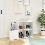 Ormarić za cipele bijeli 105 x 35,5 x 70 cm konstruirano drvo | shoptok.hr