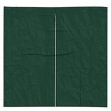  Zid šatora za zabavu 2 pcs Zelena 200 x 195 cm PE i čelik | shoptok.hr