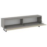 Hanah home tv polica sign grey travertine
