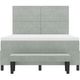  s opruga kutije Svjetlosiva 190 x 140 cm Baršun | shoptok.hr