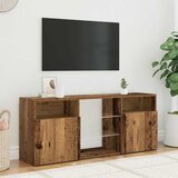 TV ormarić LED boja drva 120x30x50 cm konstruirano drvo | shoptok.hr
