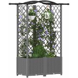  Povišeni krevet s mrežom i krovom Svjetlosiva 122 x 40 x 138 cm | shoptok.hr