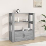  Komoda sivog hrasta sonome 80x30x90 cm od konstruiranog drva | shoptok.hr