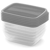 Curver Posodica za shranjevanje hrane Vedo 3507-Q58, 5x 0,5 l, siva | Shoptok.si