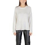 Only Puloverji ONLPETRA LS LOOSE O-NECK CC KNT 15350652 Bela Cene