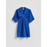 Reserved Mušelinska haljina - indigo | shoptok.hr