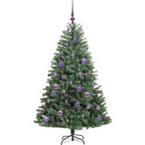 vidaXL Umetno Zložljivo Božično Drevo Zelena 150 cm PVC in kovina | Shoptok.si