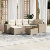  7-dijelni set vrtnih sofa od poliratana s jastucima u