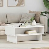  Kava Stol Bijelo 80 x 46 x 35 cm Konstruirano drvo | shoptok.hr
