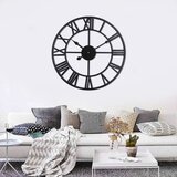  Metalni Rustik Zidni Sat - Crni ( T8510B ) | ePonuda.com