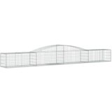  Obokane gabion košare 6 kosa 400x50x40/60 cm pocinkano železo | Shoptok.si