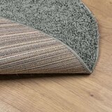  Čupavi moderni tepih s visokim vlaknima zeleni Ø 100 cm | shoptok.hr