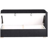 Ghado Tamnoplavi kutni dječji krevet s prostorom za odlaganje s madracem 90x200 cm Flexi - | shoptok.hr