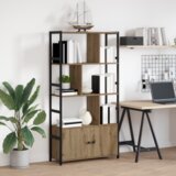 vidaXL Polica hrast artisan 80 x 30 x 155,5 cm Konstruirano drvo | shoptok.hr