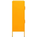 vidaXL Omara za shranjevanje gorčično rumena 80x35x101,5 cm jeklo | Shoptok.si