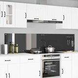 vidaXL Zaščita za kuhinjo 2 pcs Temno siva 110 x 50 cm kaljeno steklo Cene