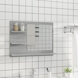  Kupaonsko ogledalo boja sivog hrasta 60 x 10,5x 45 cm drveno | shoptok.hr