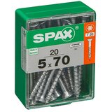 SPAX Univerzalni vijak T-Star plus (Ø x Do: 5 x 70 mm, Površina WIROX, T-Star plus, 20 kos) | Shoptok.si