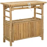  Konzolna stolica s policom Prirodna 80 x 35 x 75 cm Bambus | Eponuda.ba